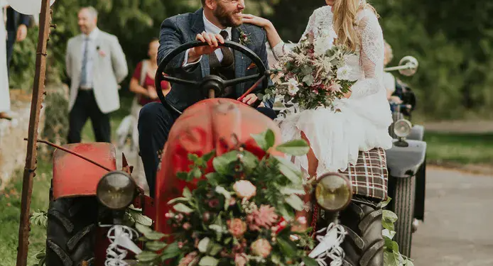TRACTOR THEMED WEDDING